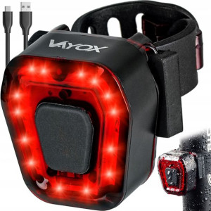 Lampka Rowerowa Tylna Led Usb Na Rower Tył Vayox