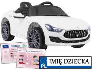 auto na akumulator Maserati Ghibli POJAZD ELEKTRYCZNY DLA DZIECI PILOT