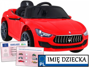 POJAZD ELEKTRYCZNY Maserati Ghibli AUTO NA AKUMULATOR NA ROCZEK