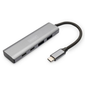 Digitus Usb-c 4-portowy Hub 2x Usb-a + 2x Usb-c