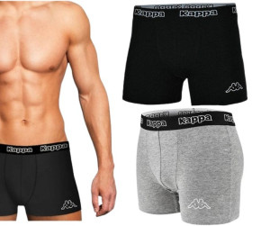 Bokserki 2-pack Black-grey Md Mel Kappa L