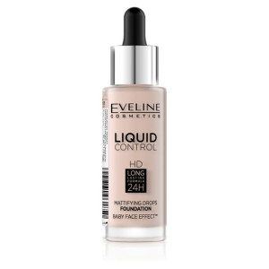 Eveline Liquid Control HD Long Lasting Formula 24H z dropperem 005 Ivory 32