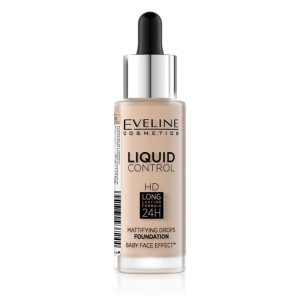 Eveline Liquid Control HD Long Lasting Formula 24H 010 Light Beige 32ml