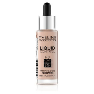 Eveline Liquid Control HD Long Lasting Formula 24H 020 Rose Beige 32ml