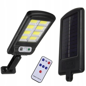 Lampa Solarna Czujnik Ruchu 160 Diod Cob + Pilot