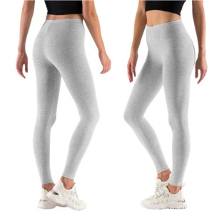Legginsy Damskie Bawełniane Szary 2xl/3xl