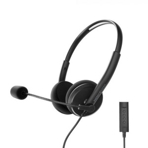 Energy Sistem Headset Office 2+ Black, Wtyk Usb I 3,5 Mm,