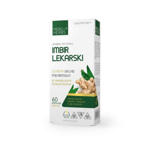 Medica Herbs Imbir Lekarski 600 mg (60 kaps.)