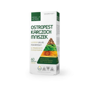 Medica Herbs Ostropest Karczoch Mniszek na watrobę (60 kaps.)