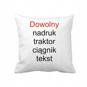 Poduszka na prezent z dowolnym nadrukiem 40x40 cm