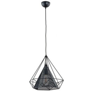 Net Czarna Lampa Wisząca Nowoczesna 1-Punktowa 60499 Alfa