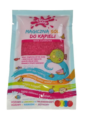 Chlapu Chlap Magiczna sól do kąpieli Wata cukrowa