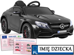 AUTO NA AKUMULATOR Mercedes C63 AMG pojazd elektryczny PILOT