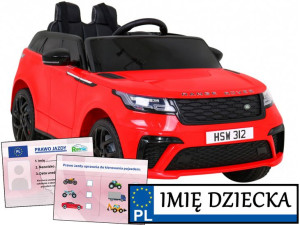 Auto Na Pilota Range Rover Velar Pojazd Elektryczny Miękkie Koła Pilot