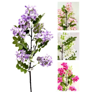 Wisteria glicynia gałązka wisterii zwis kwiatowy złotokap 90cm fioletowy