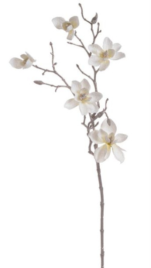 Magnolia śnieżona na choinkę gałązką magnolii do wazonu kwiat magnolii 65cm