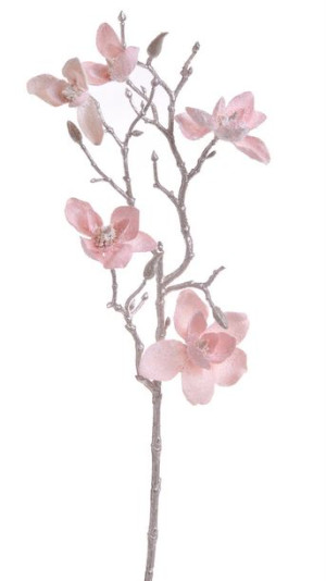 Magnolia kwiaty na choinkę gałązką magnolii do wazonu kwiat magnolii 65 cm