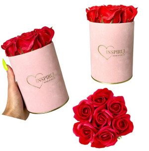  Flowerbox z różami mydlanymi kwiaty mydlane w pudełku kwiaty do kąpieli