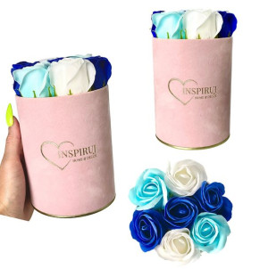  Flowerbox z różami mydlanymi kwiaty mydlane w pudełku kwiaty do kąpieli