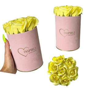  Flowerbox z różami mydlanymi kwiaty mydlane w pudełku kwiaty do kąpieli