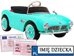 pojazd ELEKTRYCZNY BMW 507 Retro auto na akumulator DLA DZIECI