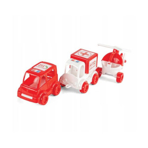 Zestaw 3 Aut Pogotowie Wader 60020 Auto Kid Cars