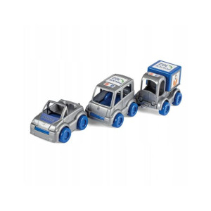 Zestaw 3 Aut Policja Kid Cars Wader 60020 Auto