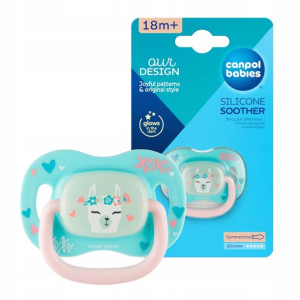 Canpol Babies Silikonowy Smoczek Uspokajający 18m+