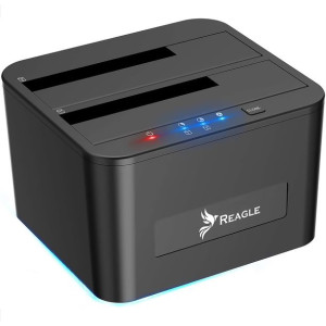 Reagle Stacja Dokująca Dysków Sata 2x Hdd Ssd 16tb