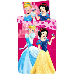 Pościel bawełniana 90x140cm Disney Księżniczki