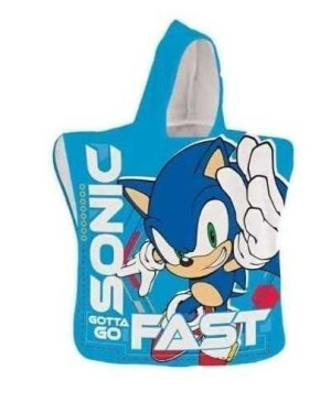 Ręcznik Po Kapieli Dziecięcy Poncho Sonic