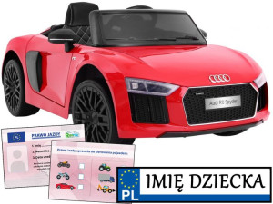 AUTO NA PILOTA Audi R8 Spyder SAMOCHÓD ELEKTRYCZNY dla dzieci