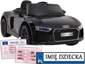 AUTO NA PILOTA Audi R8 Spyder samochód elektryczny DLA DZIECI NA ROK