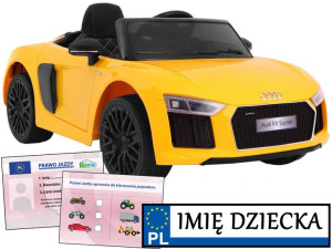AUTO NA AKUMULATOR Audi R8 Spyder samochód elektryczny PILOT