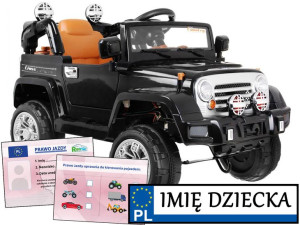 pojazd elektryczny terenowy JEEP SAMOCHÓD NA AKUMULATOR pilot