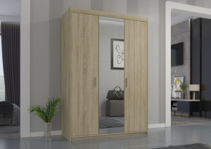 Szafa Mela 3D - Lustro garderoba, uchylna
