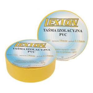 Taśma izolacyjna żółta 19mm 25m