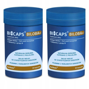 2x Formeds BICAPS BILOBA+ Ginko biloba + Żeń-szeń