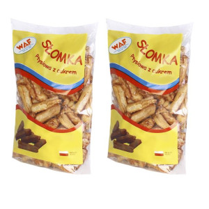 Pakiet 2szt. WAF Słomka ptysiowa z cukrem 170g
