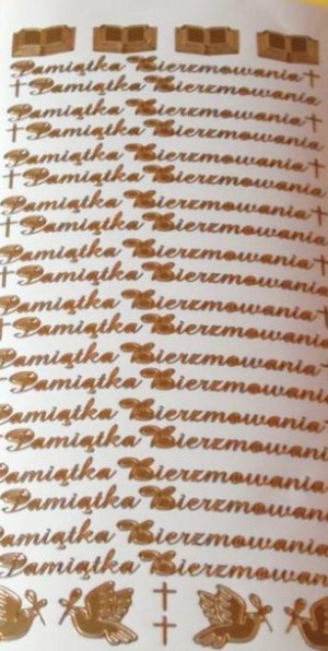 STICKERSY NAKLEJKI naklejka Pamiątka Bierzmowania