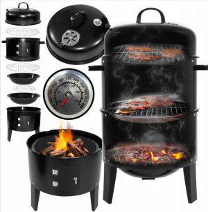 WĘDZARNIA domowa ogrodowa GRILL tuba PALENISKO 3w1 HIT