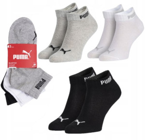 Skarpetki 3/4 za kostkę PUMA 3 PARY Oryginał 43-46
