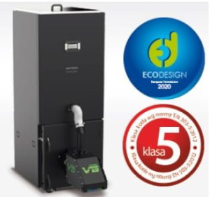 Kocioł piec Kostrzewa EEI pellets 30kW z palnikiem VG