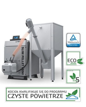 Kocioł piec automatyczny na pelet Metal Fach Slim Pellet Mini 10kW