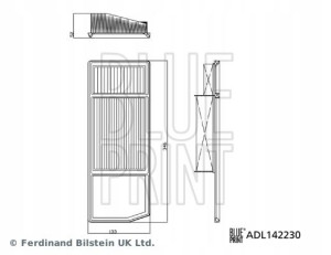 BLUE PRINT ADL142230 Filtr powietrza