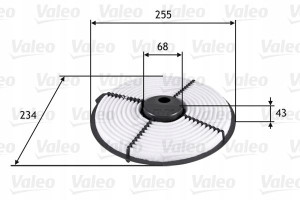 VALEO 585704 Filtr powietrza