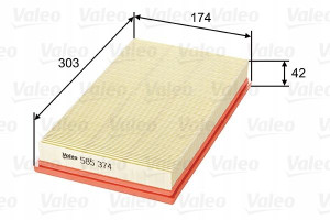VALEO 585374 Filtr powietrza