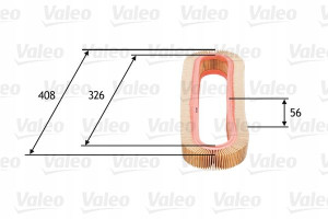 VALEO 585667 Filtr powietrza