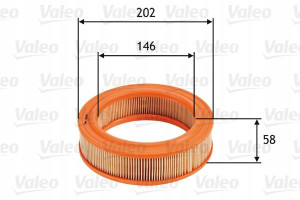 VALEO 585644 Filtr powietrza