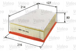 VALEO 585060 Filtr powietrza